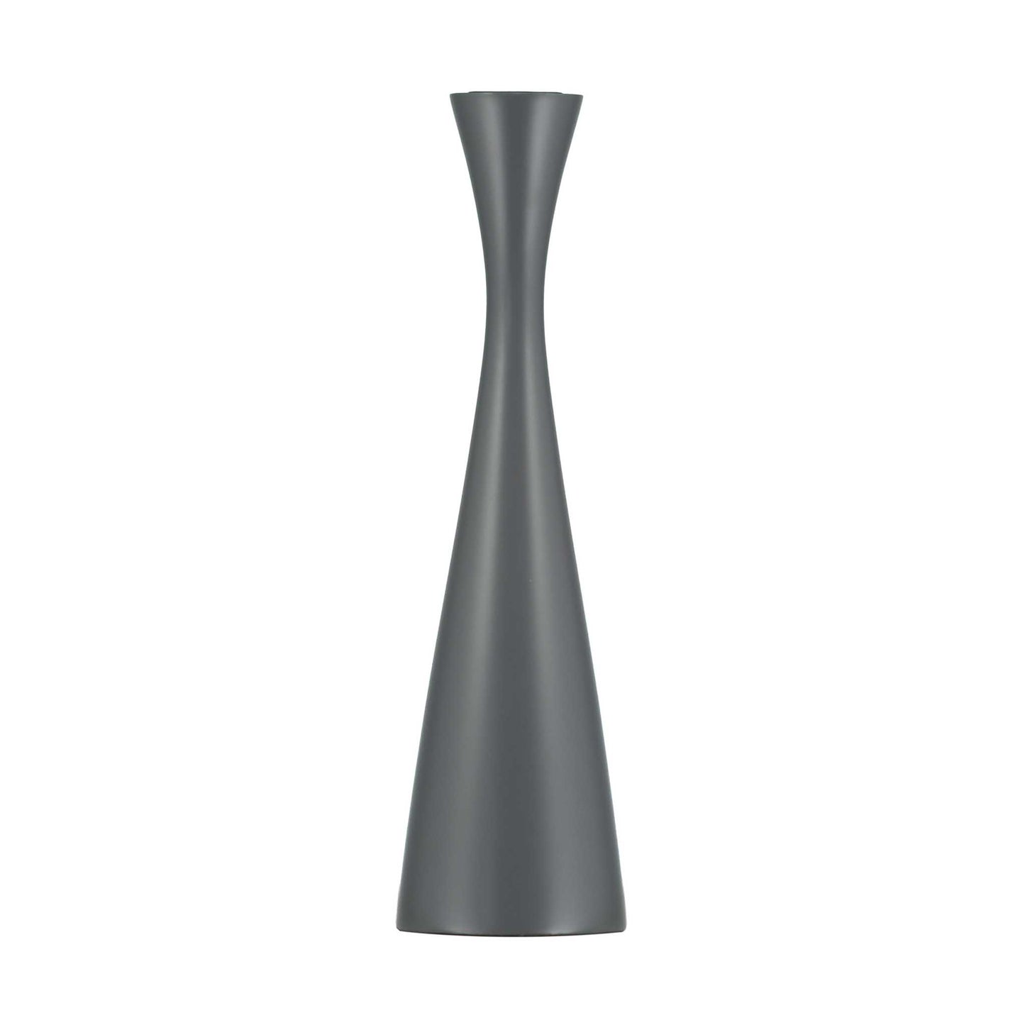 Minimal plain grey candleholder