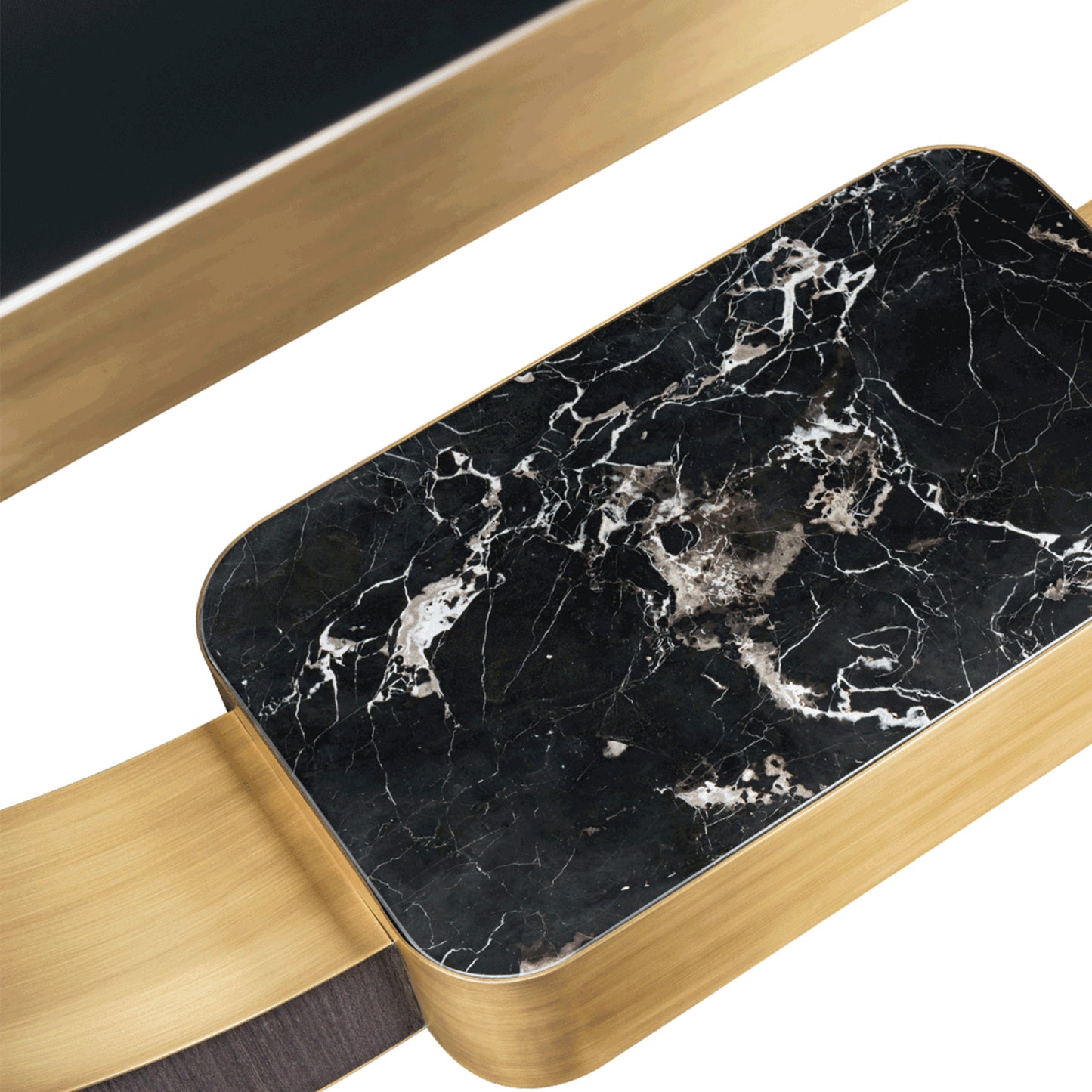 close up image of the black stone detail base