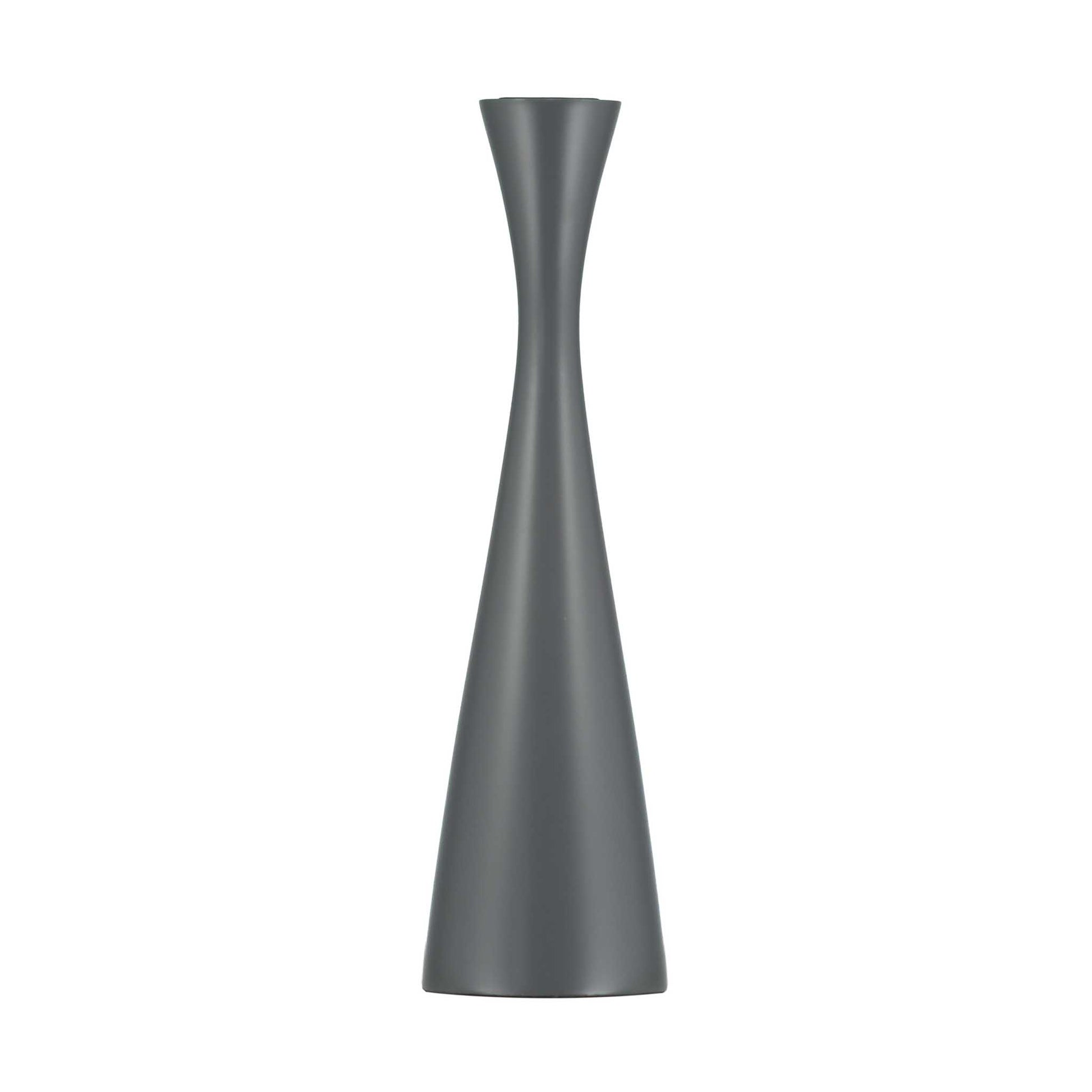 Minimal plain grey candleholder 