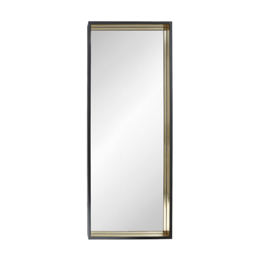 Black and gold minimal mirror