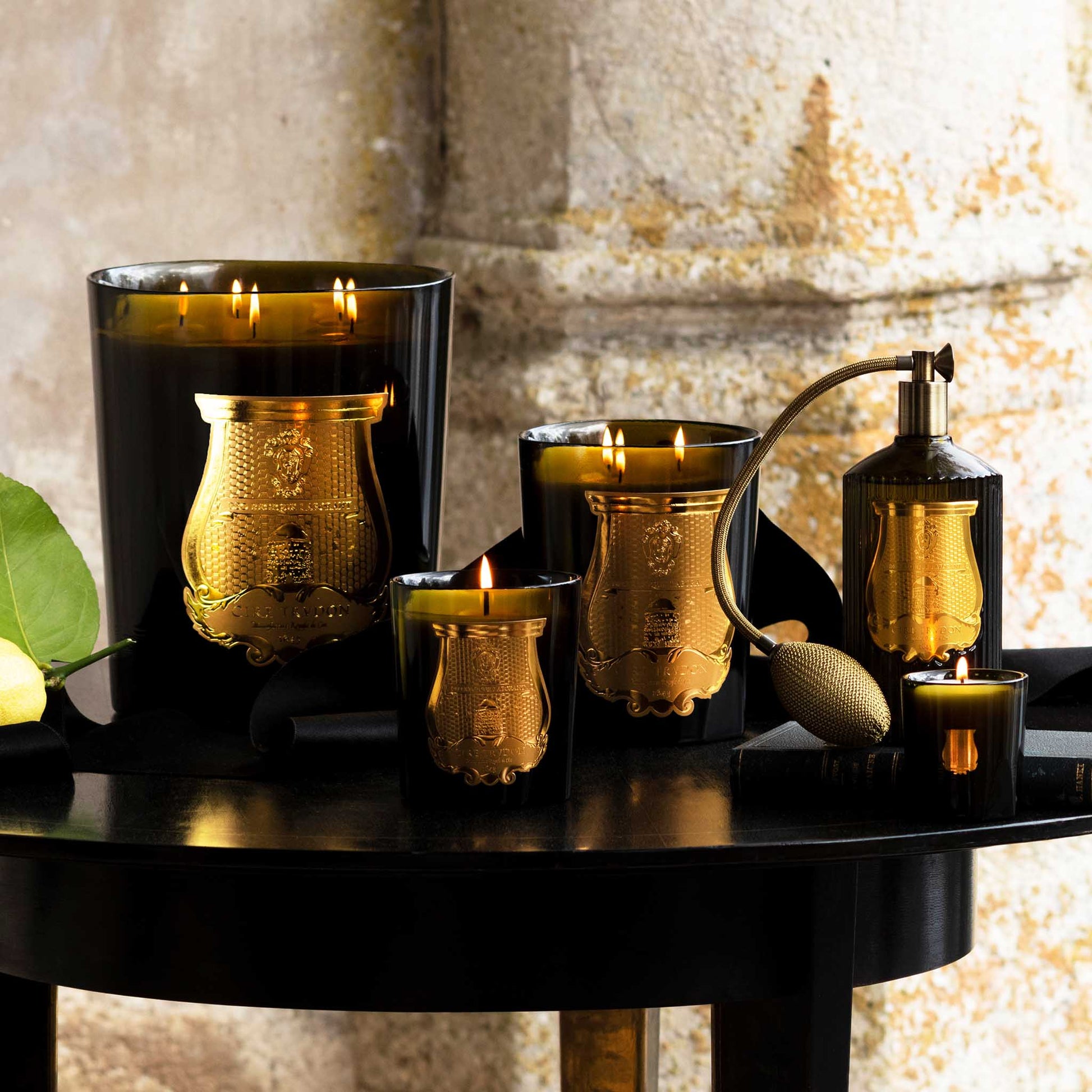 lifestyle image of the cire trudon fragrance collection