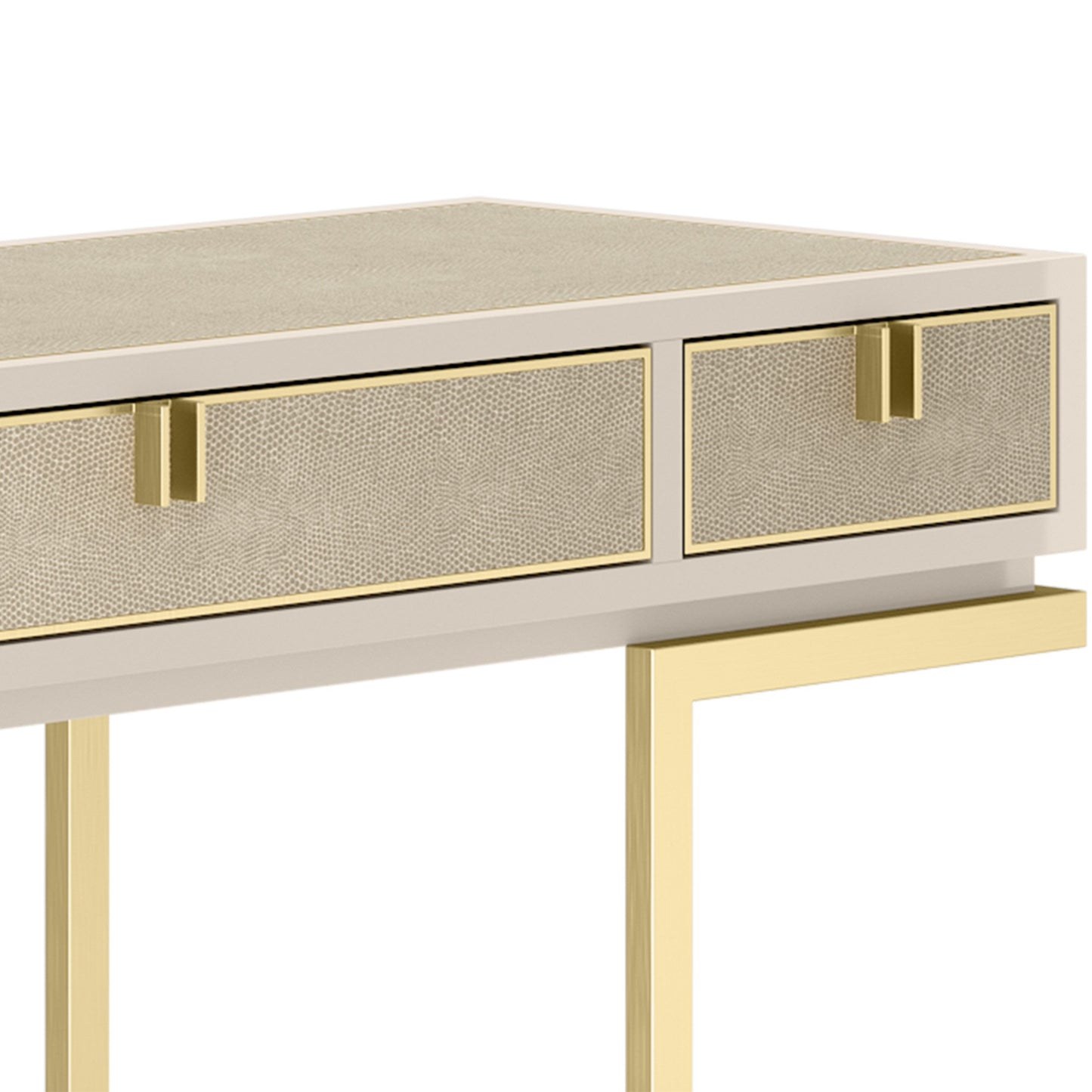 Elegant contemporary console table side