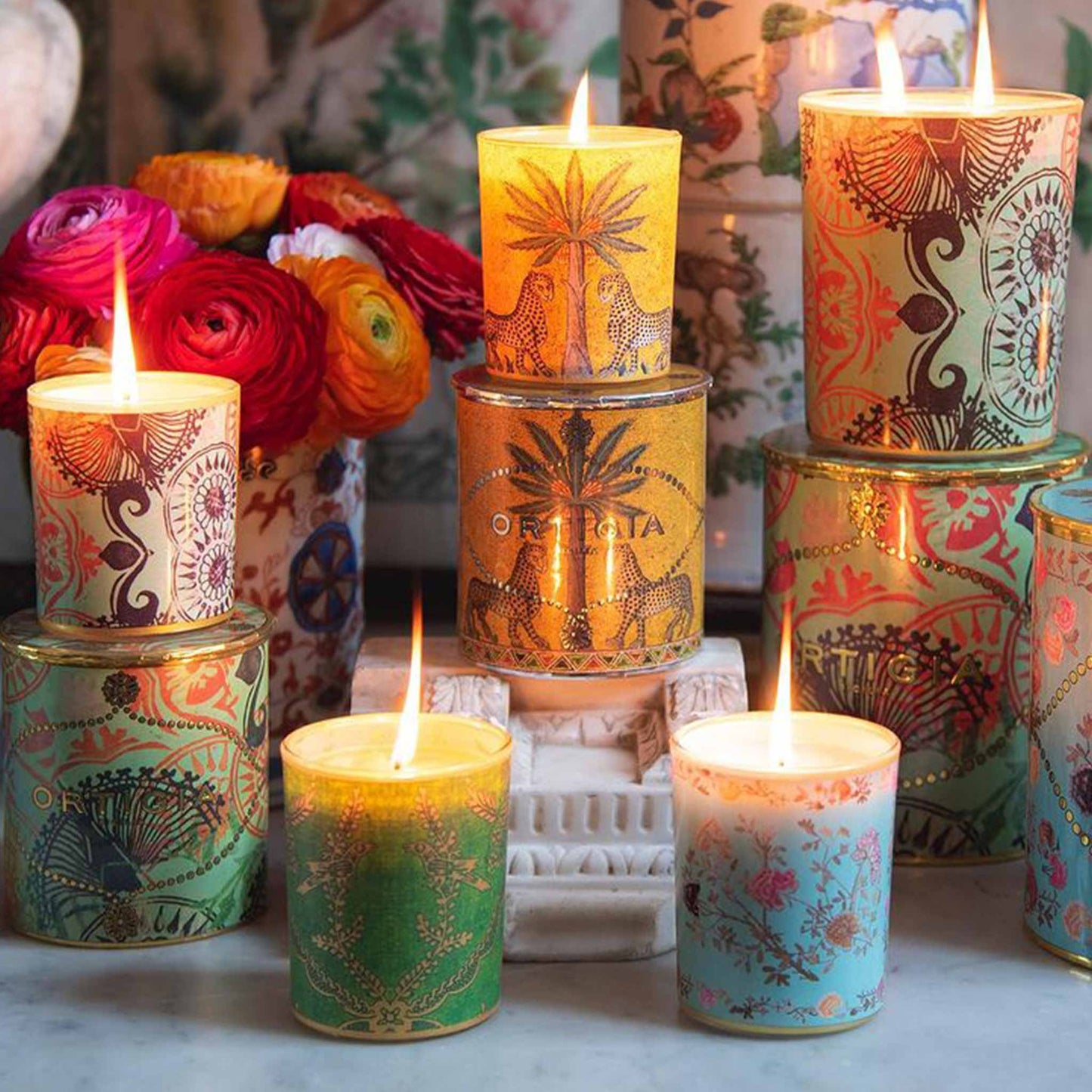 Ortigia Sicilia Fico d'India Decorated Candle (380g)