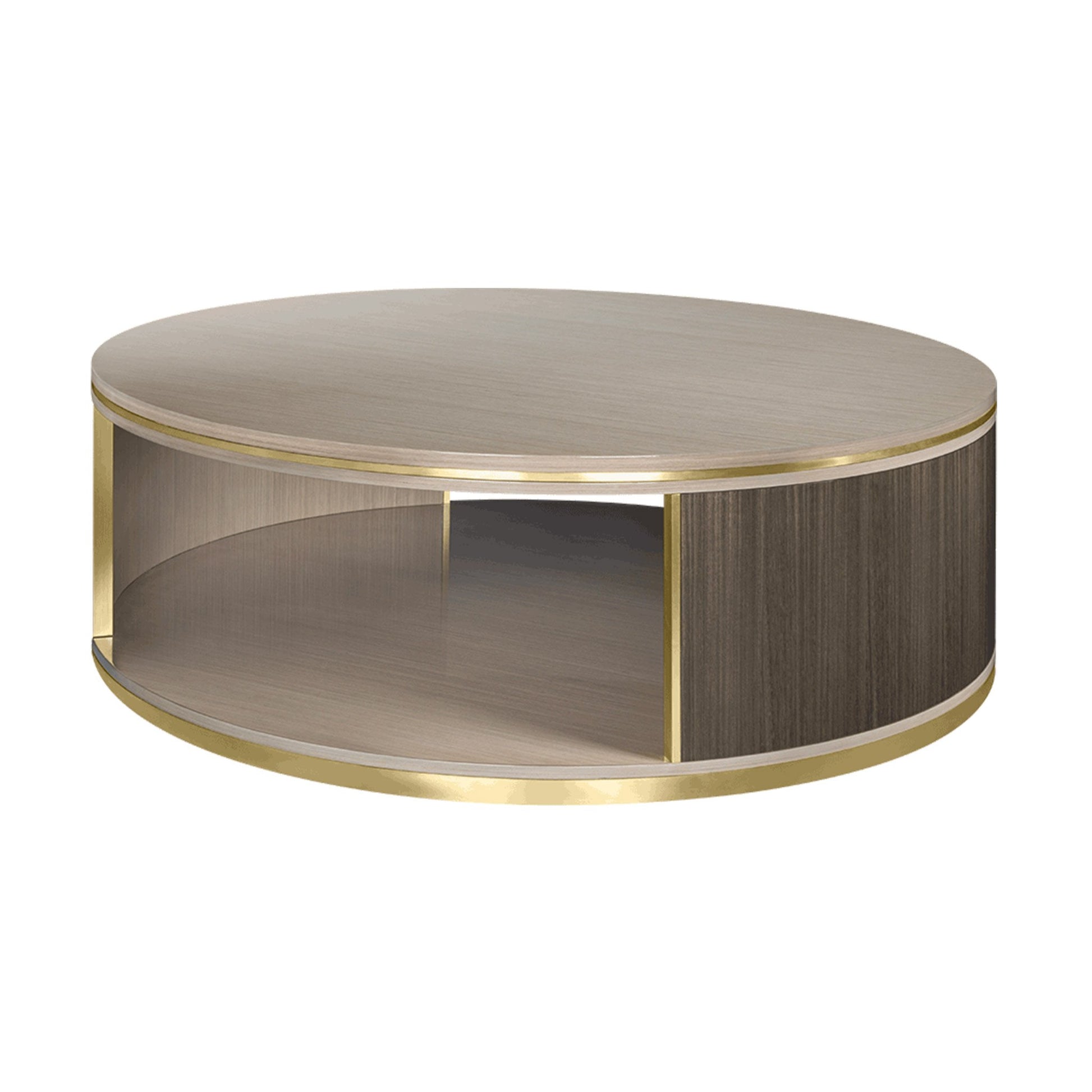 Luxury large round coffee table isometric