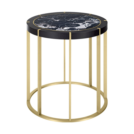 Side table with black marble top